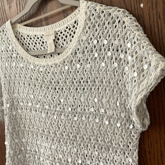 Chico’s sweater top, worn once. Like new! Size 0 - Picture 9 of 11